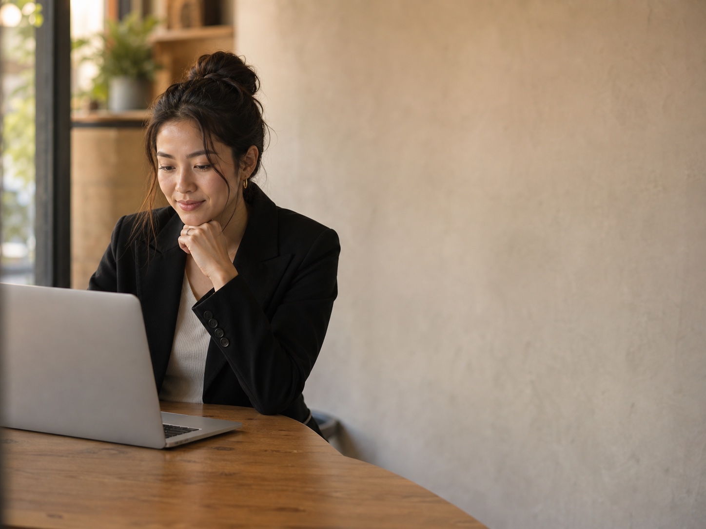 A job seeker using Veepo while the agent handles her application